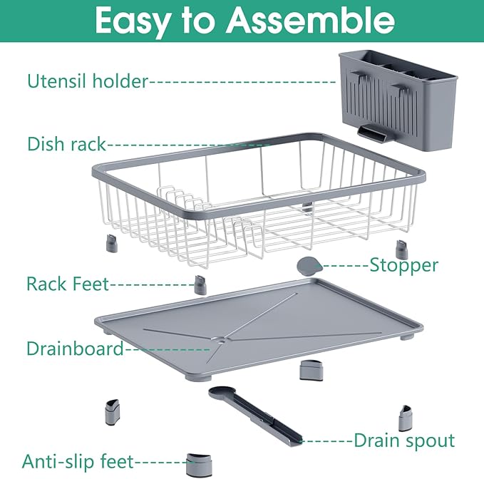 XP Dish Drying Rack for Kitchen Organization