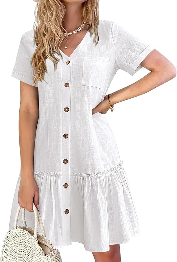 XP Button-Up Dress for Women