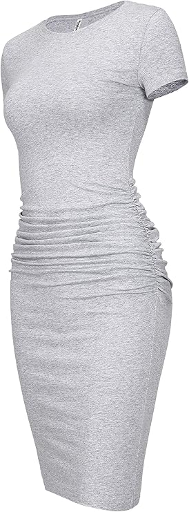 XP Fitted Short Sleeve Bodycon Dress