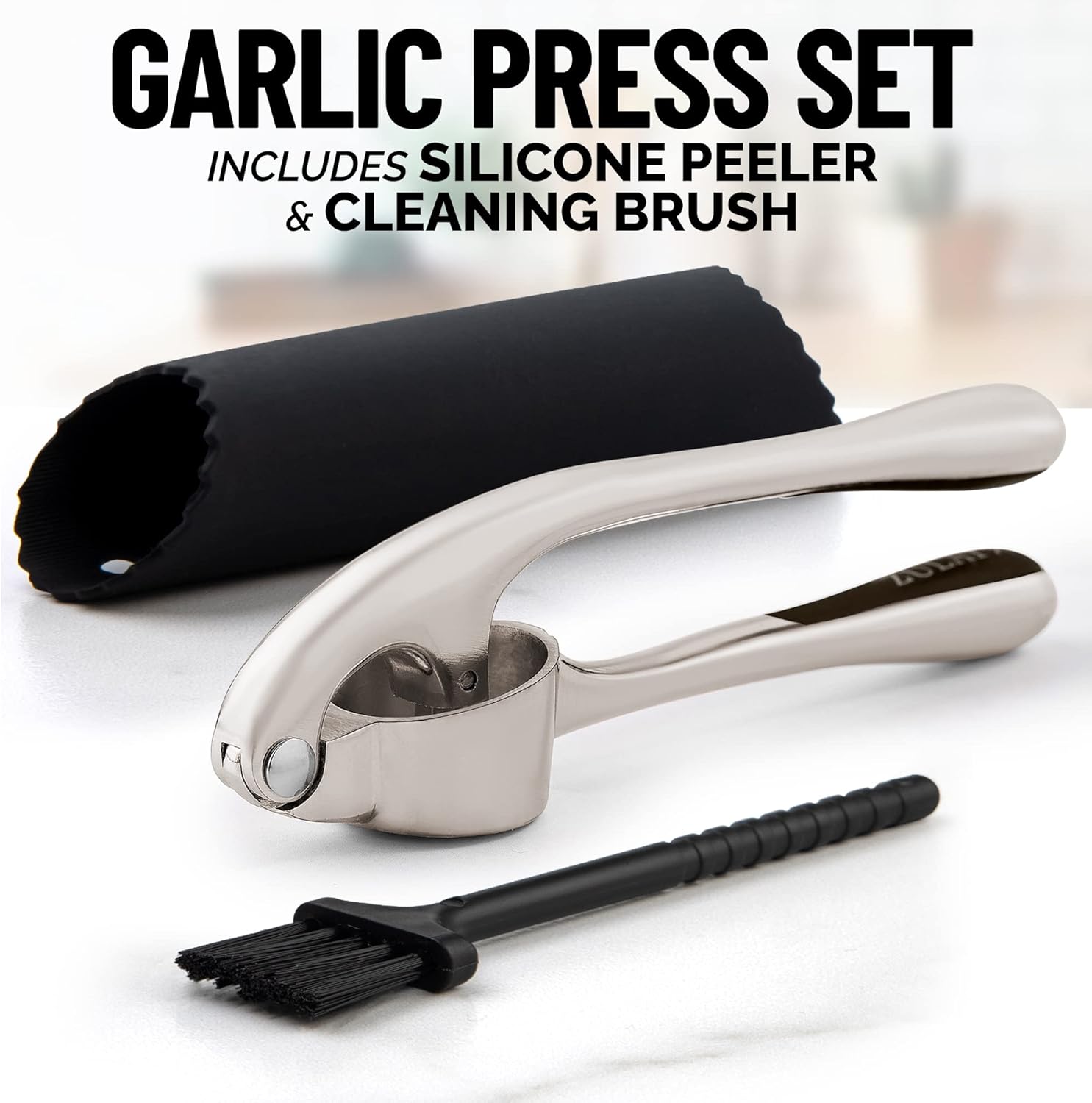 XP Essential Garlic Press Set for Cooking