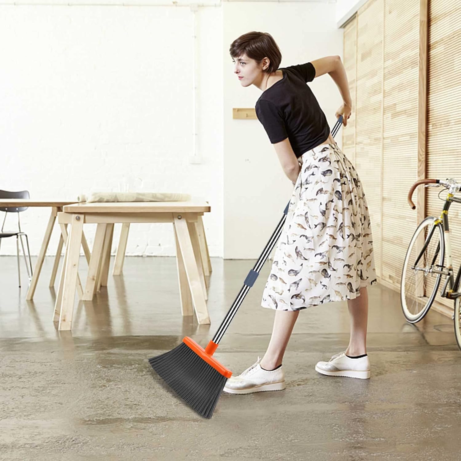 XP Efficient Upright Broom for Cleaning