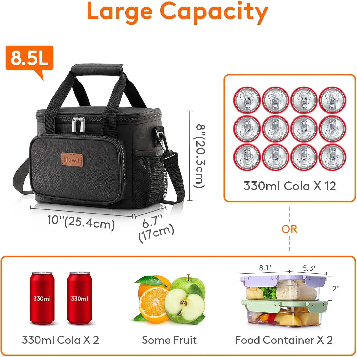 XP Durable Insulated Lunch Box for Food