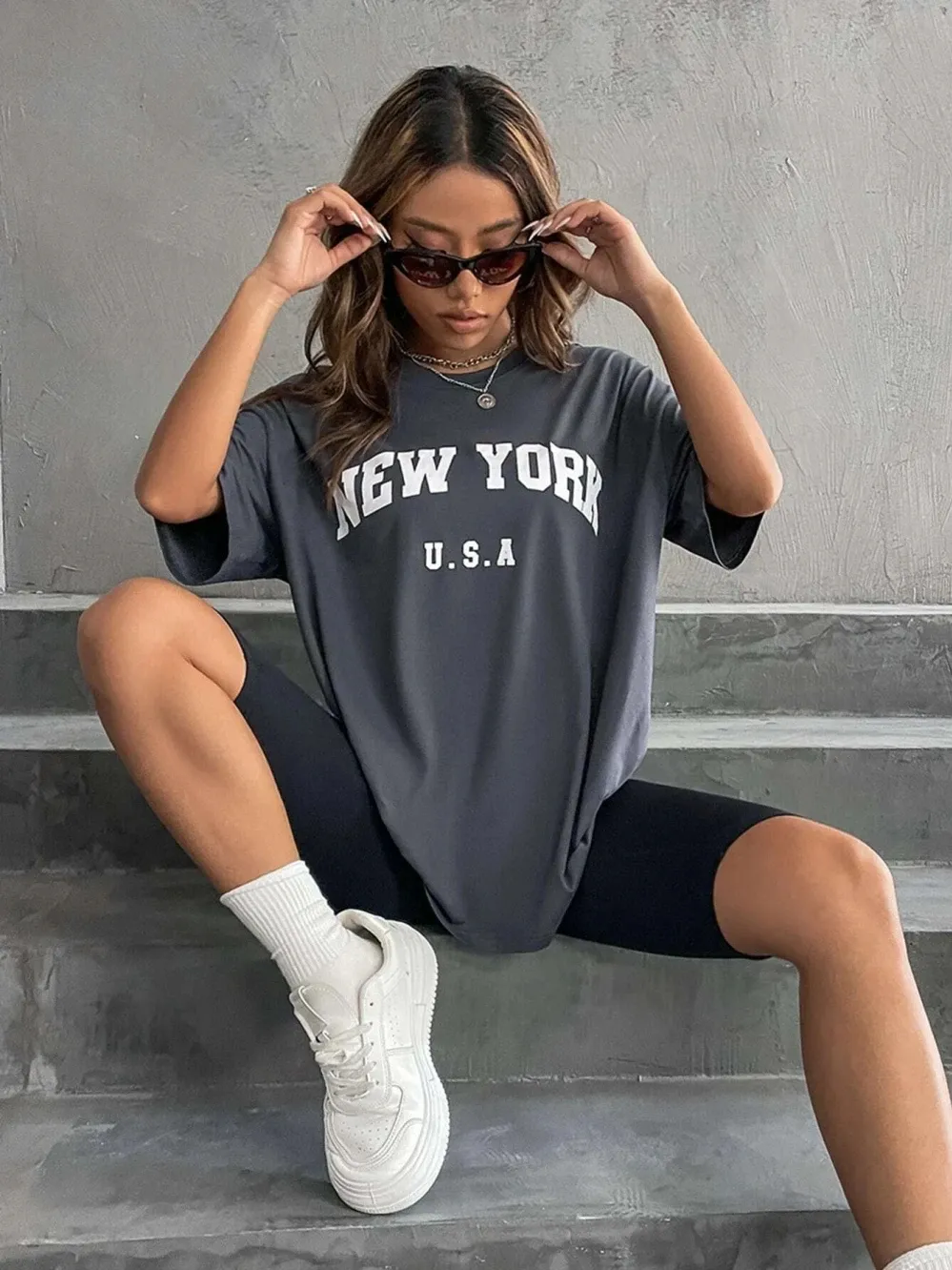 XP New York Print T-Shirt for Women