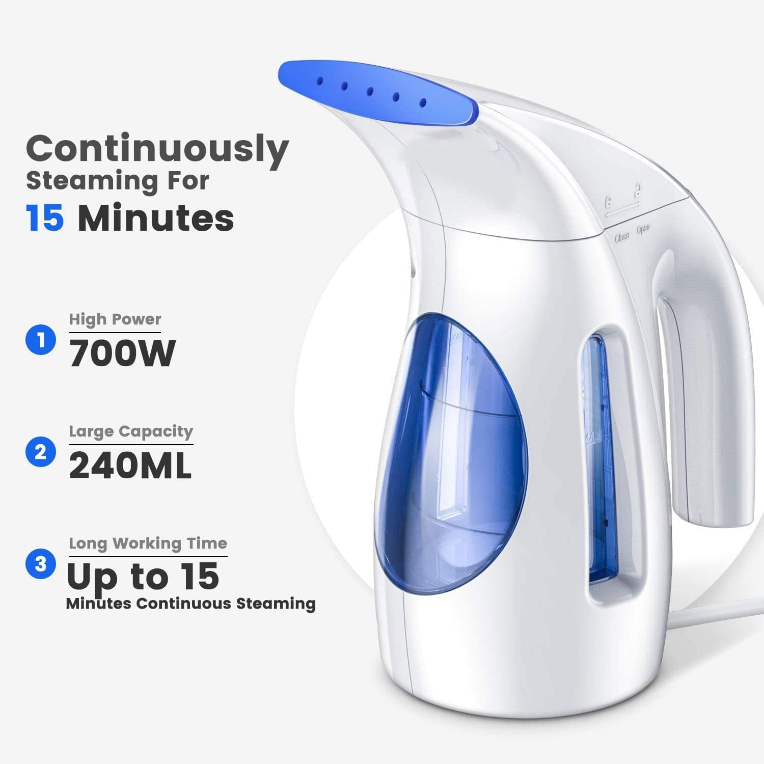 XP Powerful Steam Iron for Crisp Clothes