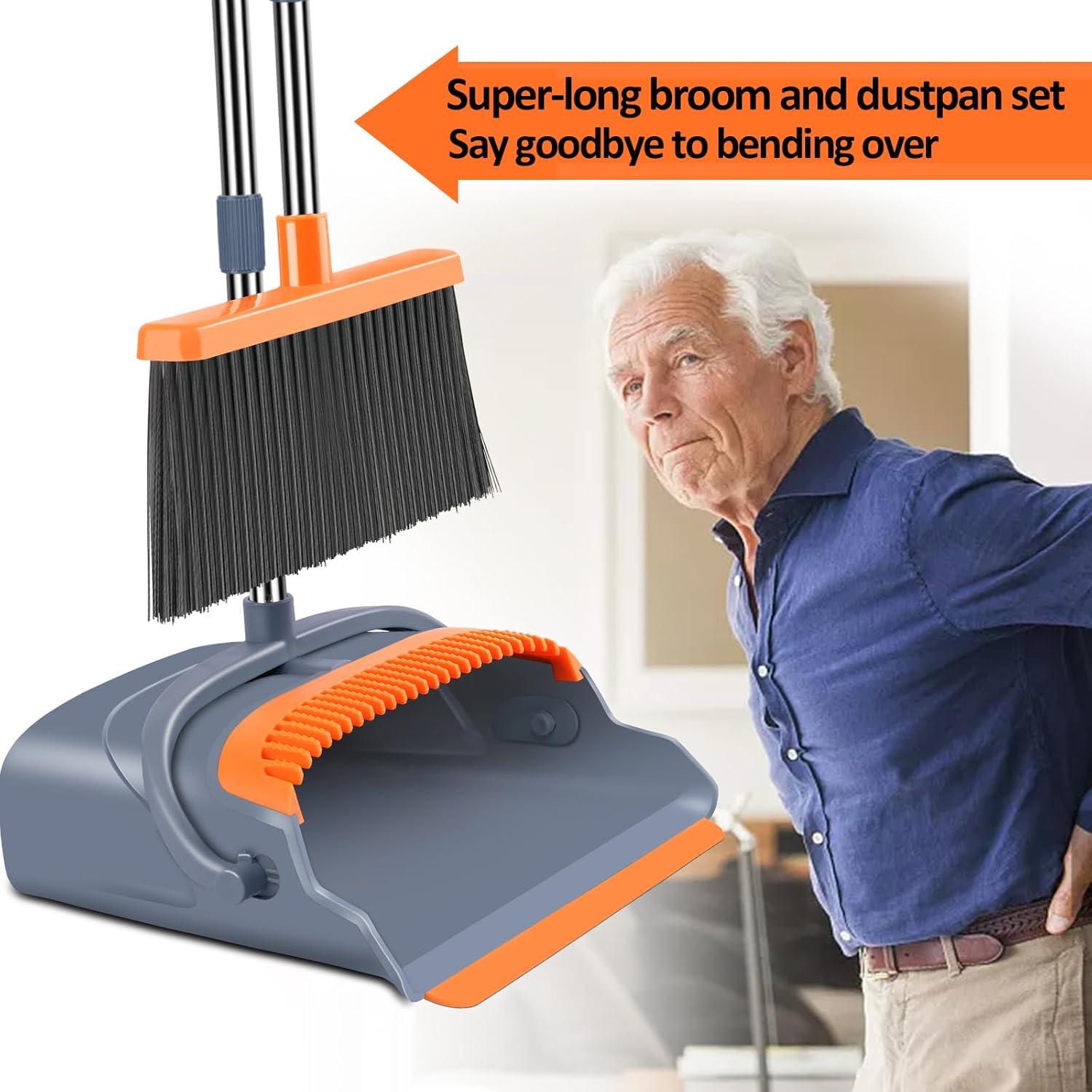 XP Efficient Upright Broom for Cleaning