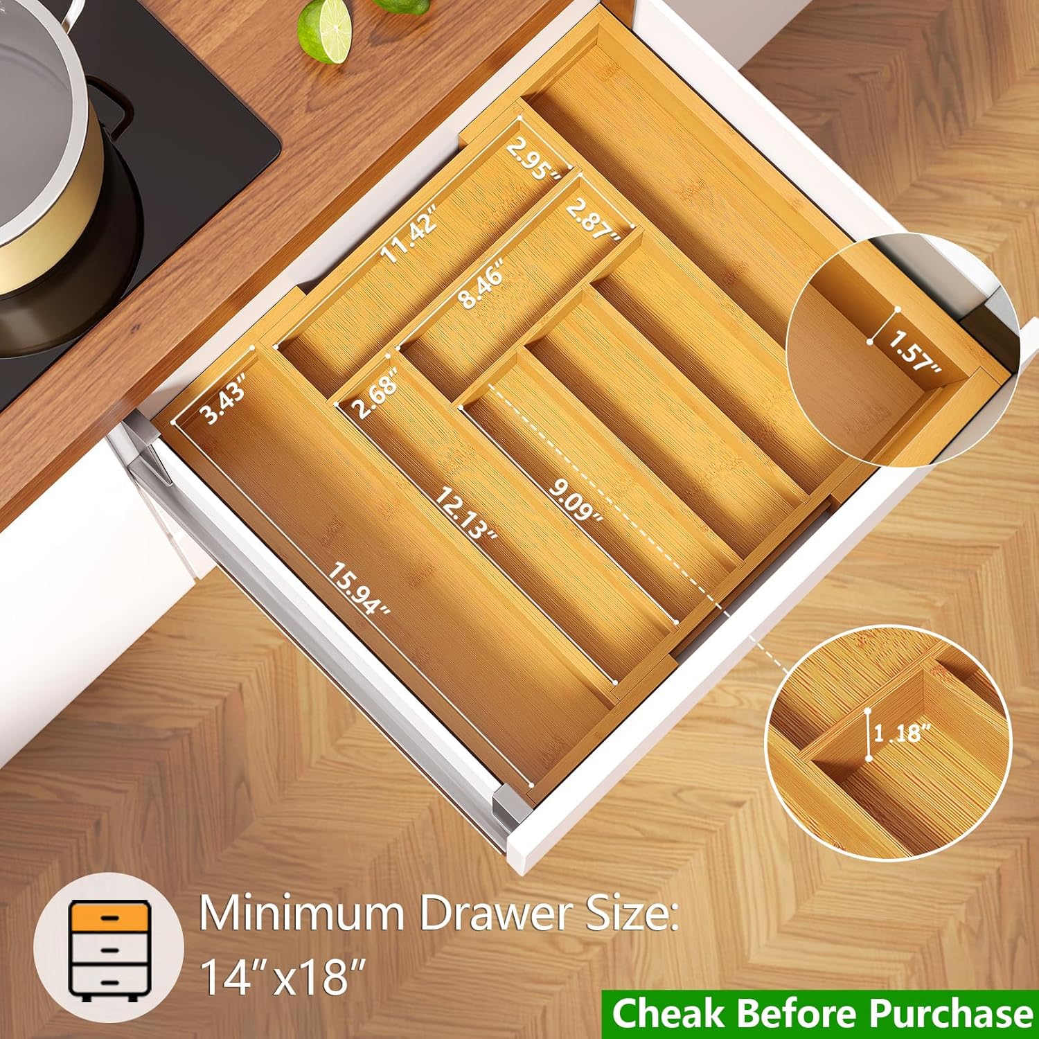 XP Versatile Drawer Organizers for Storage