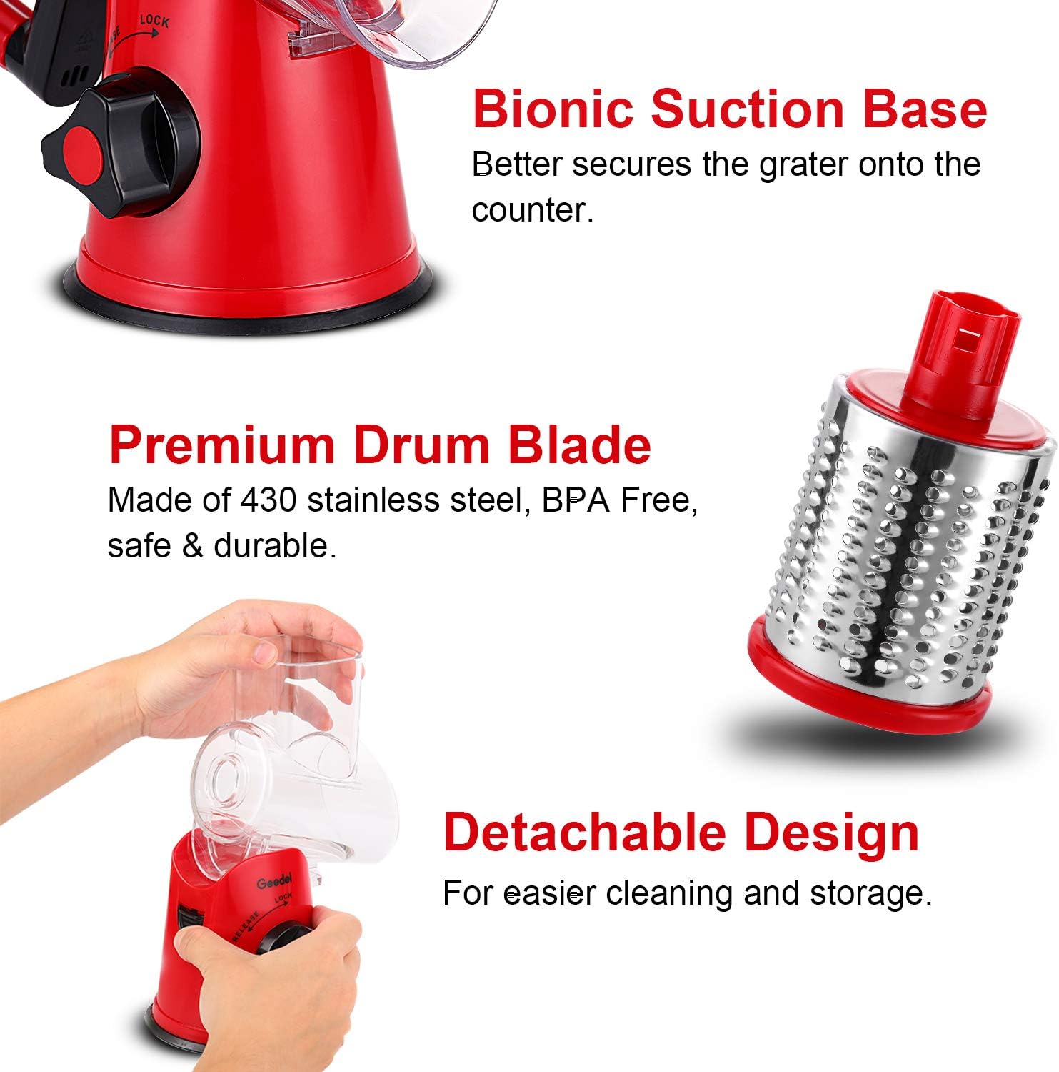 XP Versatile Grater with Replaceable Blades