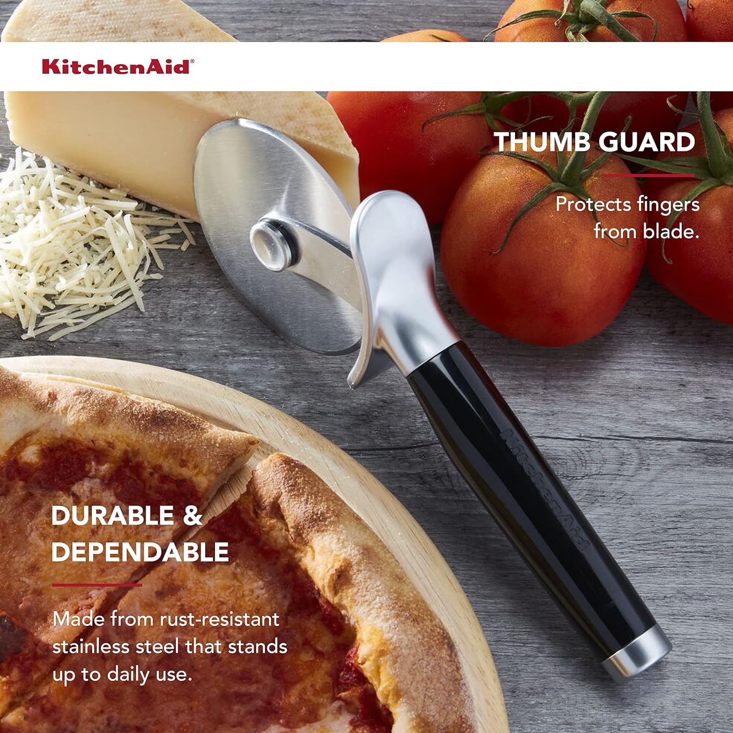 XP Sharp Stainless Steel Pizza Cutter